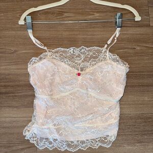 Pink Lace Free People tank